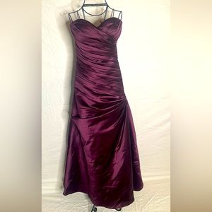 Size 6 eggplant purple bridesmaids dress